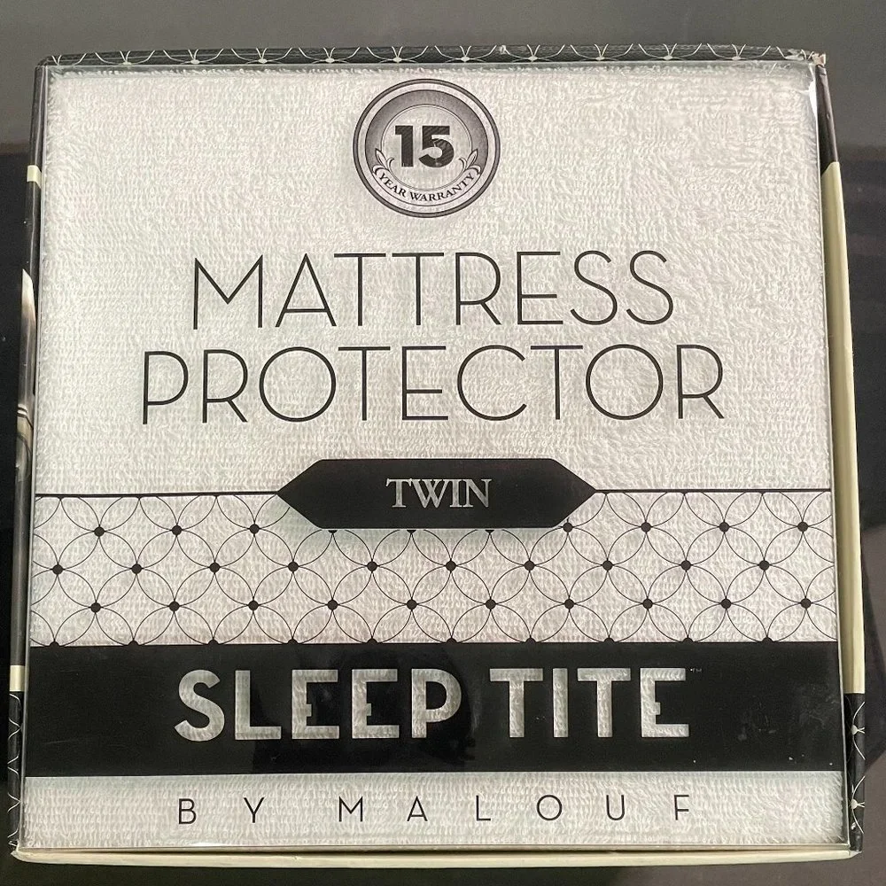Malouf Waterproof Mattress Protector Fitted Deep Pockets Protector Hypoaller NIB